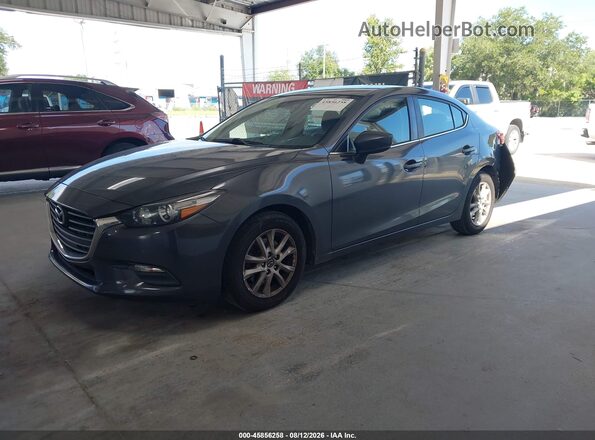 3MZBN1U75JM198531 2018 MAZDA 3 Gray Vista tres cuartos delantera izquierda