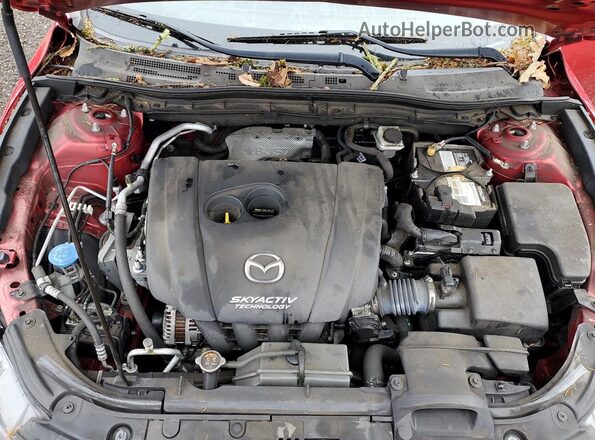 3MZBN1U76HM114176 2017 MAZDA 3 Красный Вид задней части салона