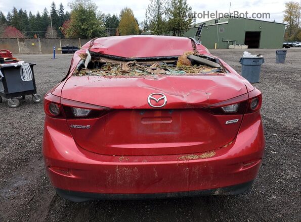 3MZBN1U76HM114176 2017 MAZDA 3 Красный Вид сзади