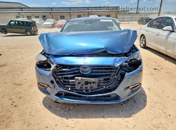 3MZBN1U76JM180510 2018 MAZDA 3 Синий Вид спереди
