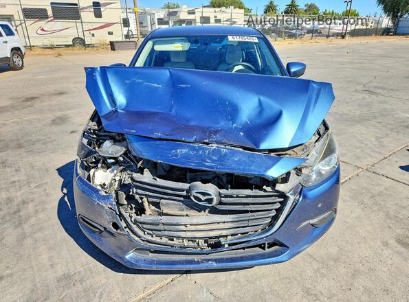 3MZBN1U79HM111479 2017 MAZDA 3 Синий Вид спереди