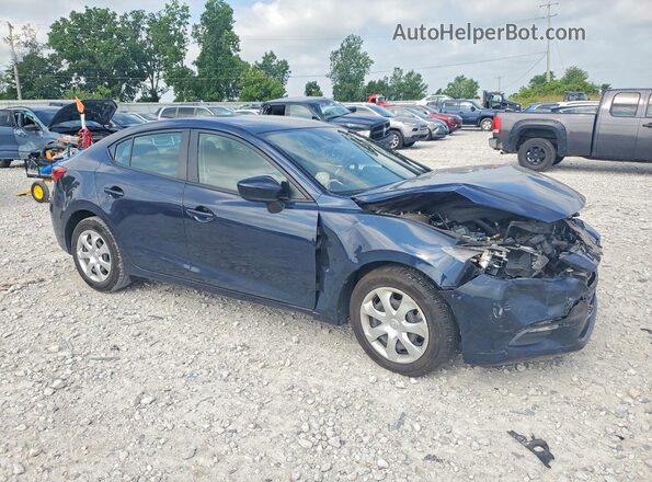 3MZBN1U79JM184888 2018 MAZDA 3 Blue Передня права чверть