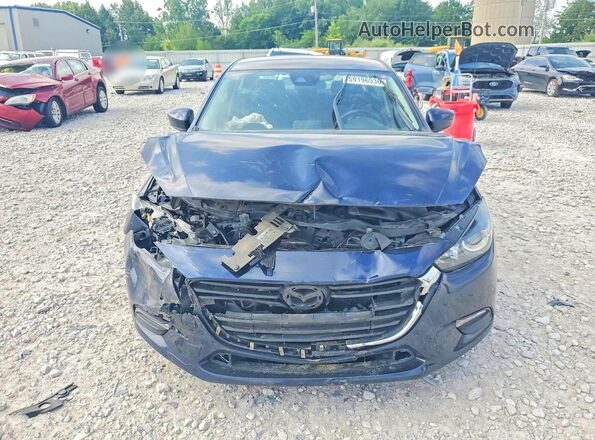 3MZBN1U79JM184888 2018 MAZDA 3 Blue Вид спереду