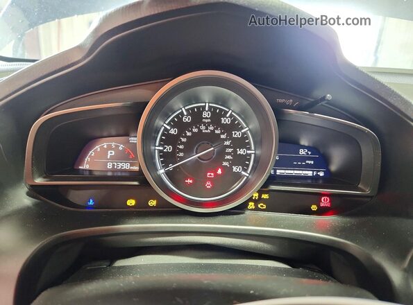 3MZBN1U7XHM100653 2017 MAZDA 3 Blue Instrument cluster view
