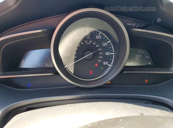 3MZBN1V31JM163318 2018 MAZDA 3 Black Вид щитка приладів