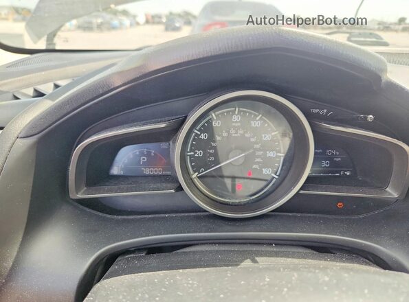 3MZBN1V38JM229248 2018 MAZDA 3 Gray Instrument cluster view