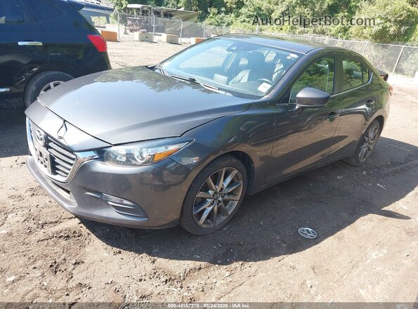 3MZBN1V3XJM162412 2018 MAZDA 3 Gray Vista tres cuartos delantera izquierda