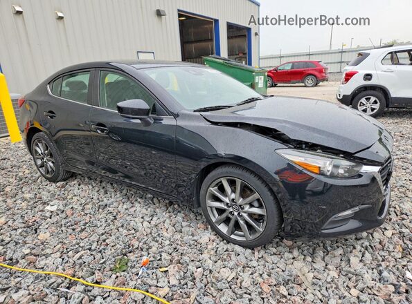 3MZBN1V3XJM239764 2018 MAZDA 3 Black Передня права чверть