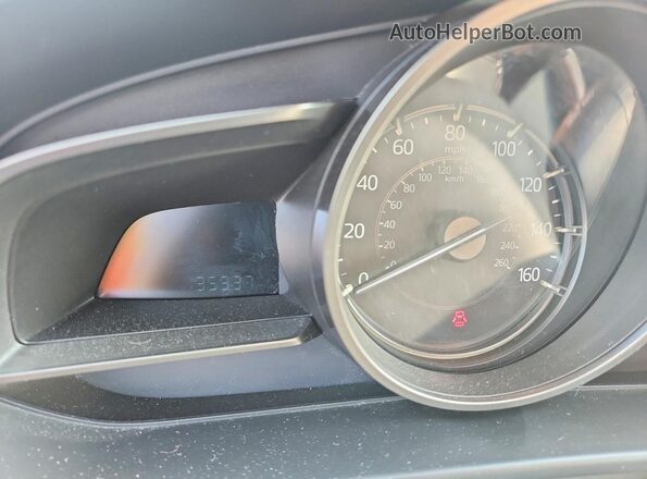 3MZBN1V3XJM239764 2018 MAZDA 3 Black Вид щитка приладів