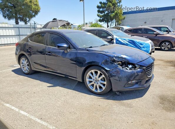 3MZBN1V70HM115239 2017 MAZDA 3 Blue Delantero derecho