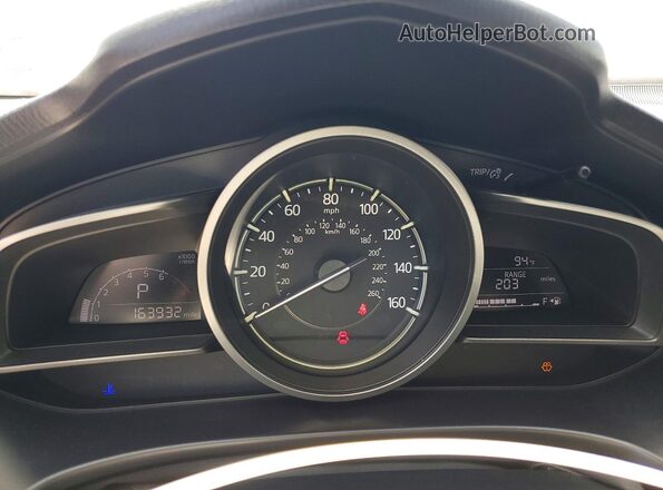 3MZBN1V70HM115239 2017 MAZDA 3 Blue Vista del cuadro de instrumentos