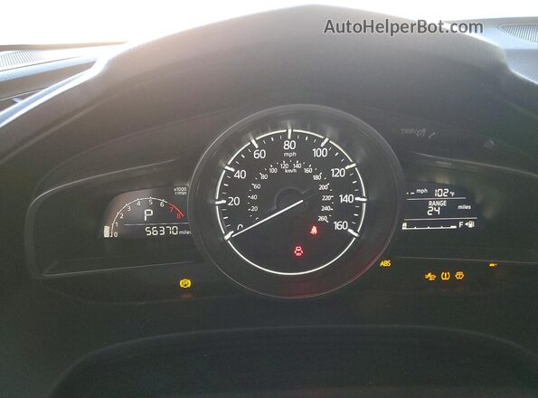 3MZBN1V72HM147626 2017 MAZDA 3 Белый Вид щитка приборов