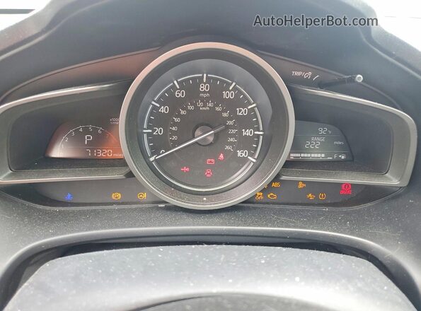 3MZBN1V74HM112554 2017 MAZDA 3 Gray Instrument cluster view
