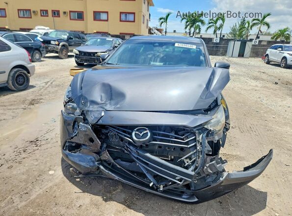 3MZBN1V74HM123182 2017 MAZDA 3 Gray Դիմացի տեսք