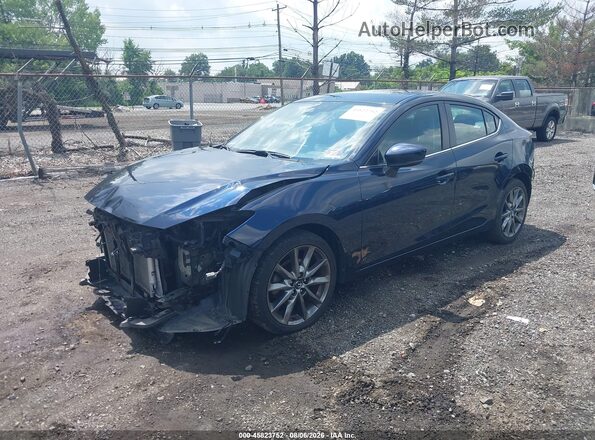 3MZBN1W30JM163485 2018 MAZDA 3 Blue Առջևի ձախ երեք քառորդ տեսարան