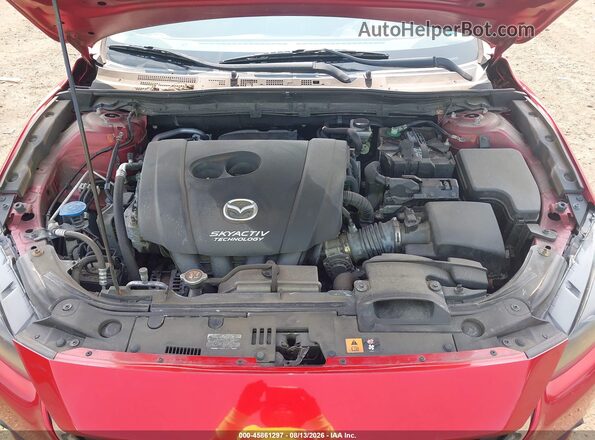 3MZBN1W34JM196408 2018 MAZDA 3 Red Widok z tyłu