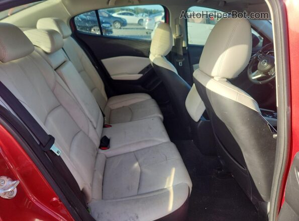 3MZBN1W35JM213717 2018 MAZDA 3 Red Rear seats view