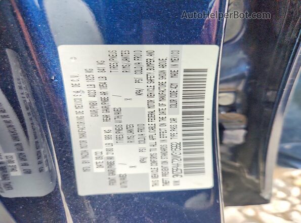 3MZBPAA72NM316992 2022 MAZDA 3 Синий Вид наклейки с VIN-кодом