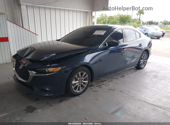 3MZBPAAL4MM253552 2021 MAZDA 3 Dark Blue Առջևի ձախ երեք քառորդ տեսարան