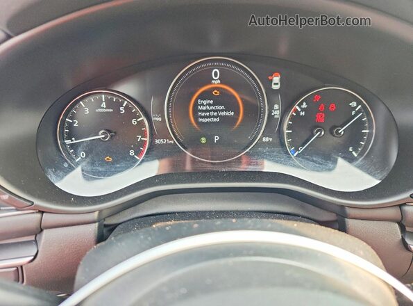 3MZBPAAM8RM406434 2024 MAZDA 3 Black Instrument cluster view