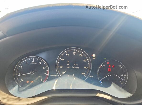 3MZBPABL1NM314288 2022 MAZDA 3 Charcoal Instrument cluster view