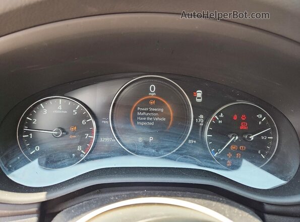 3MZBPABL5NM305156 2022 MAZDA 3 White Սարքավորումների վահանակի տեսք