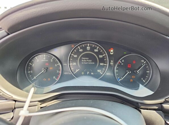 3MZBPABM3RM416982 2024 MAZDA 3 White Instrument cluster view