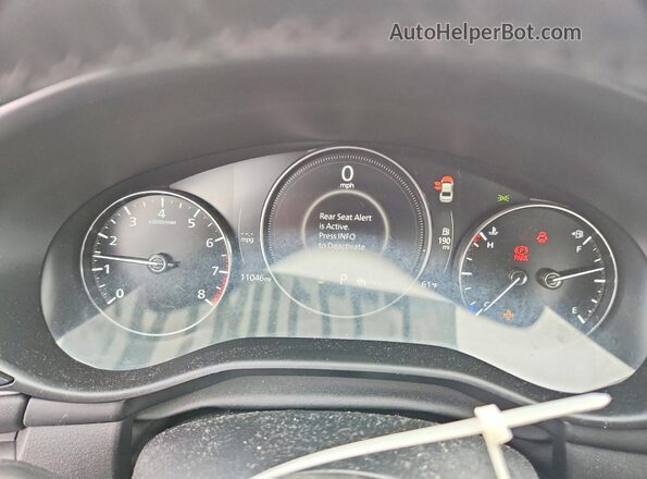 3MZBPABM5SM471780 2025 MAZDA 3 Black Вид щитка приладів