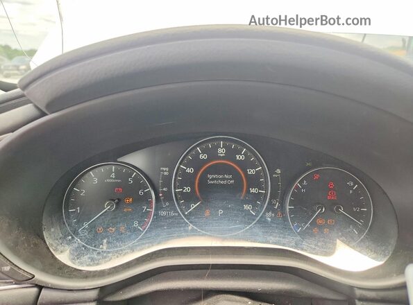 3MZBPABM8MM207617 2021 MAZDA 3 White Widok zestawu wskaźników