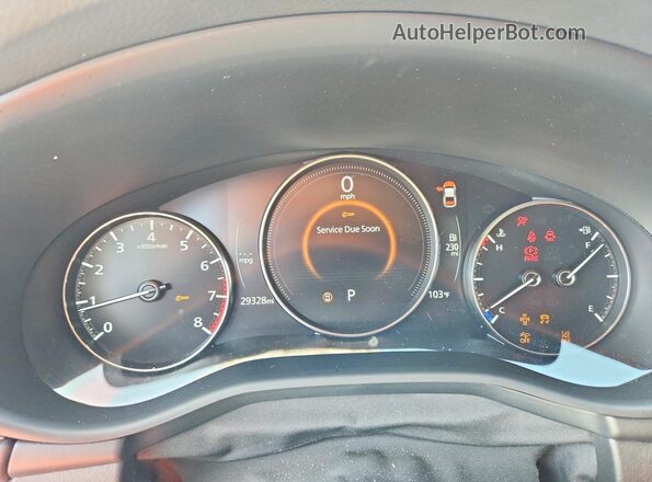3MZBPABMXRM400732 2024 MAZDA 3 Gray ხელსაწყოთა პანელის ხედი