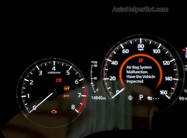 3MZBPACLXNM305989 2022 MAZDA 3 Blue Widok zestawu wskaźników