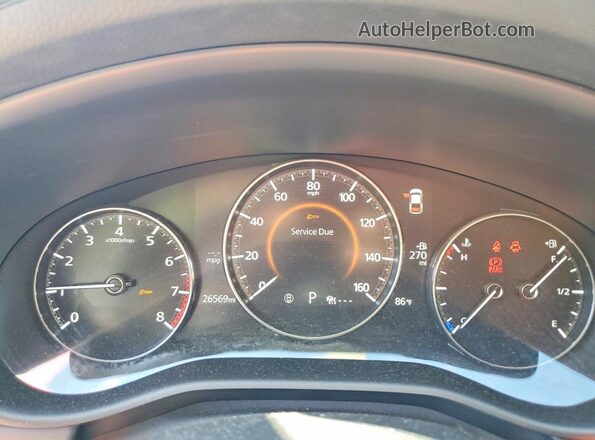 3MZBPACM3PM379122 2023 MAZDA 3 Gray Widok zestawu wskaźników