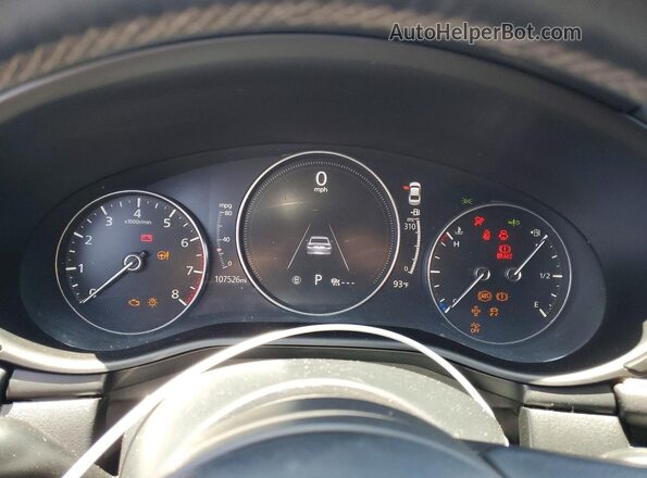 3MZBPADL3KM108897 2019 MAZDA 3 Black Vista del cuadro de instrumentos