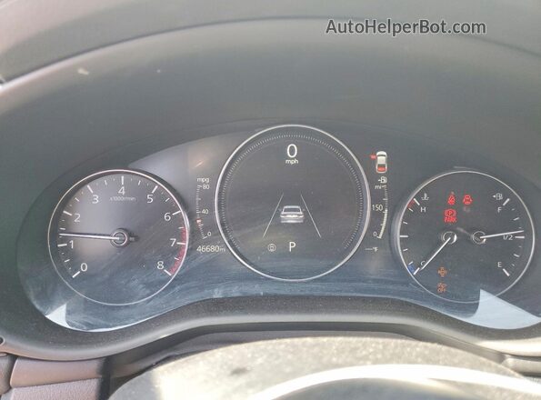 3MZBPADL7KM105467 2019 MAZDA 3 White Instrument cluster view