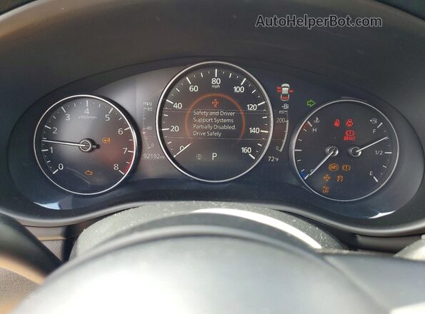 3MZBPAEM1LM118062 2020 MAZDA 3 White Instrument cluster view