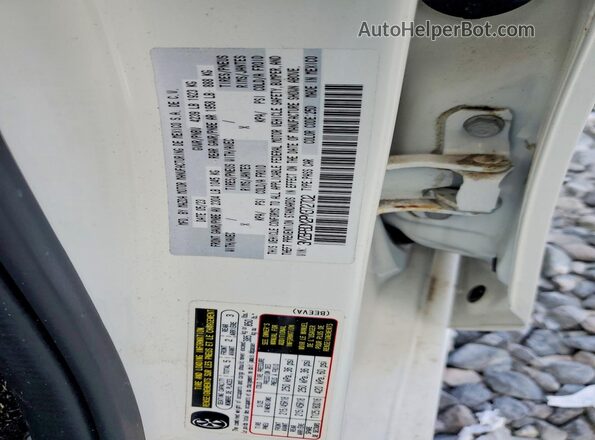 3MZBPBDM2PM372702 2023 MAZDA 3 White Widok naklejki z numerem VIN