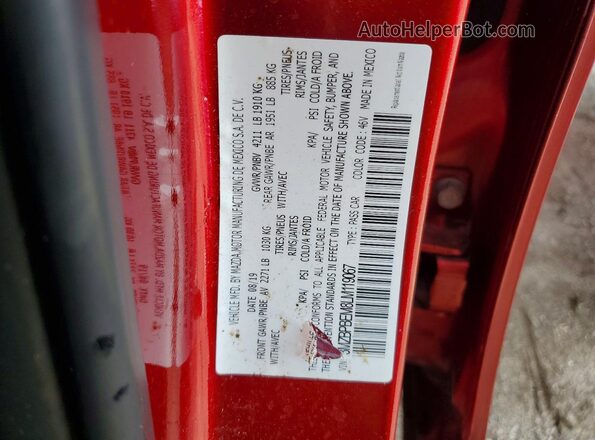 3MZBPBEM8LM119067 2020 MAZDA 3 Red Շարժիչի բաժամունքի տեսք