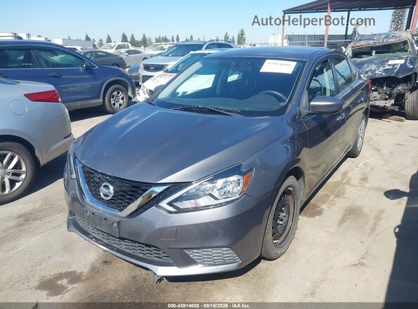 3N1AB7AP0GL636257 2016 NISSAN SENTRA Gray Vista tres cuartos delantera izquierda