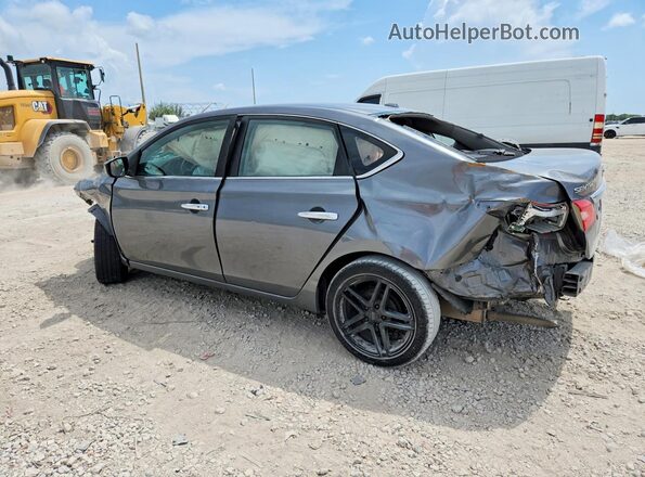 3N1AB7AP0GL641202 2016 NISSAN SENTRA Gray Trasero izquierdo