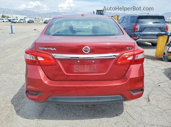 3N1AB7AP0GL653284 2016 NISSAN SENTRA Red Հետևի տեսք