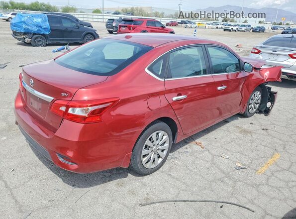 3N1AB7AP0GL653284 2016 NISSAN SENTRA Red Հետևի աջ