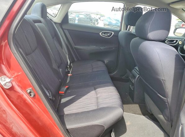 3N1AB7AP0GL653284 2016 NISSAN SENTRA Red Հետևի նստատեղերի տեսք