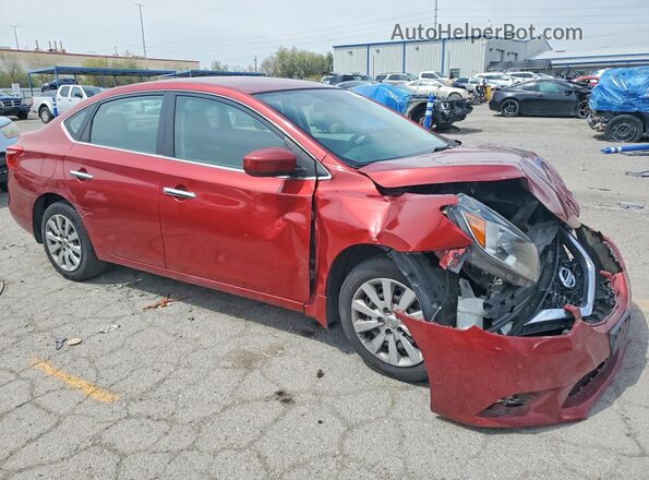 3N1AB7AP0GL653284 2016 NISSAN SENTRA Red Առջևի աջ