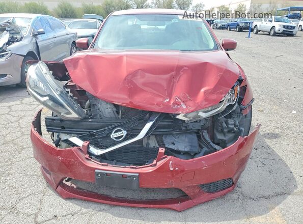 3N1AB7AP0GL653284 2016 NISSAN SENTRA Red Դիմացի տեսք