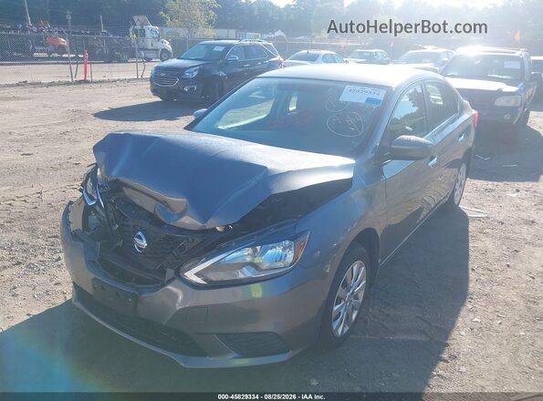 3N1AB7AP0GL659733 2016 NISSAN SENTRA Gray Передня ліва чверть