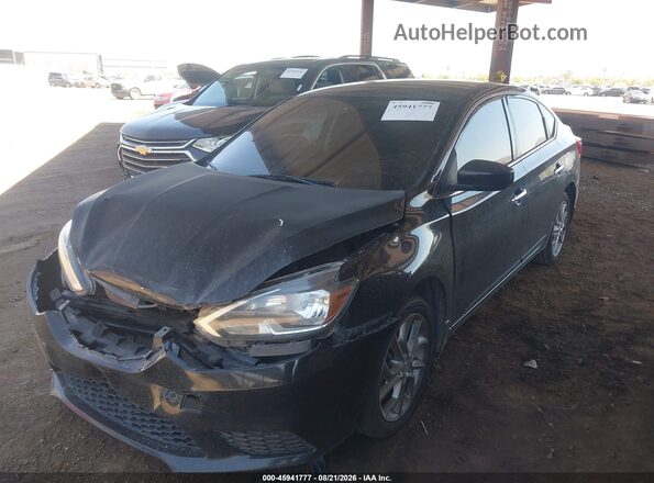 3N1AB7AP0GL683837 2016 NISSAN SENTRA Black Առջևի ձախ երեք քառորդ տեսարան