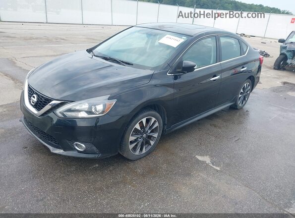3N1AB7AP0GY219871 2016 NISSAN SENTRA Black Առջևի ձախ երեք քառորդ տեսարան