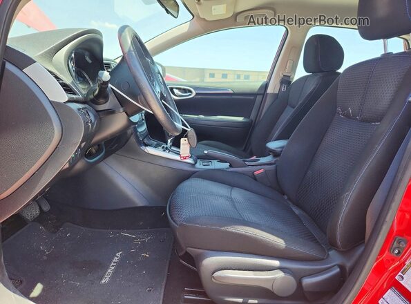 3N1AB7AP0GY229347 2016 NISSAN SENTRA Red Front interior view