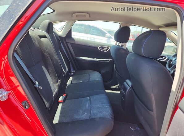 3N1AB7AP0GY229347 2016 NISSAN SENTRA Red Rear seats view