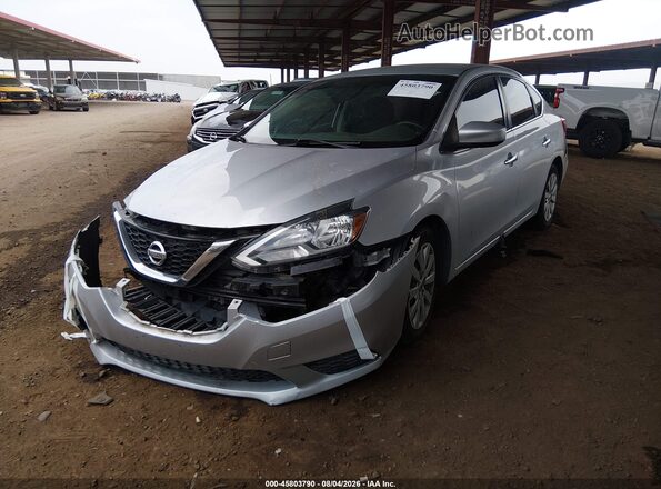 3N1AB7AP0GY249002 2016 NISSAN SENTRA Серебряный Передняя левая четверть